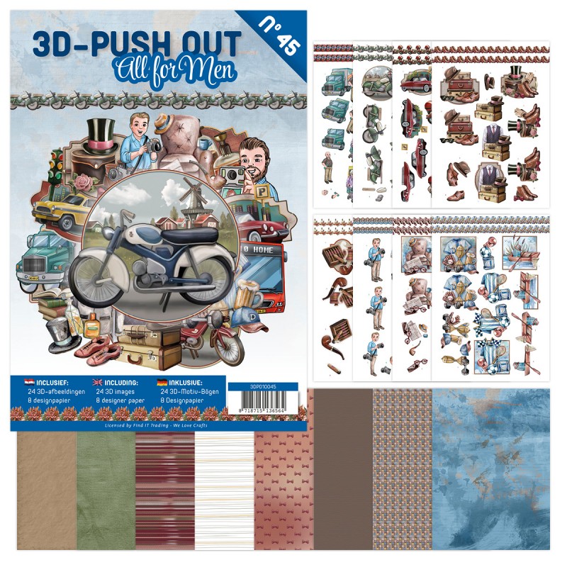 3D Push-Out Book 45 - Alles voor mannen