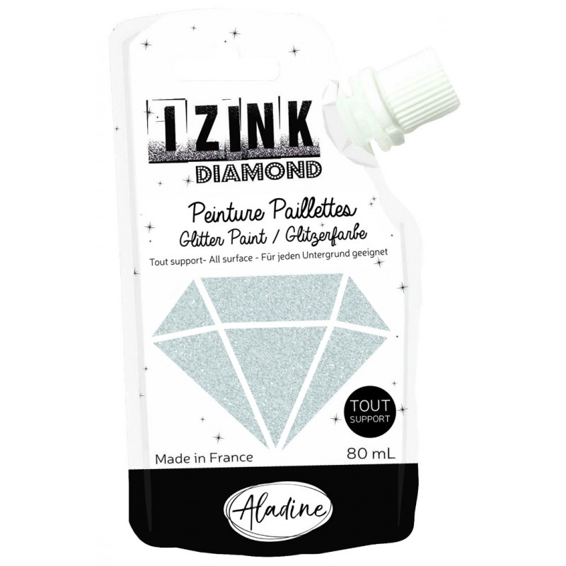 Zilver Glitterverf Izink Diamond 