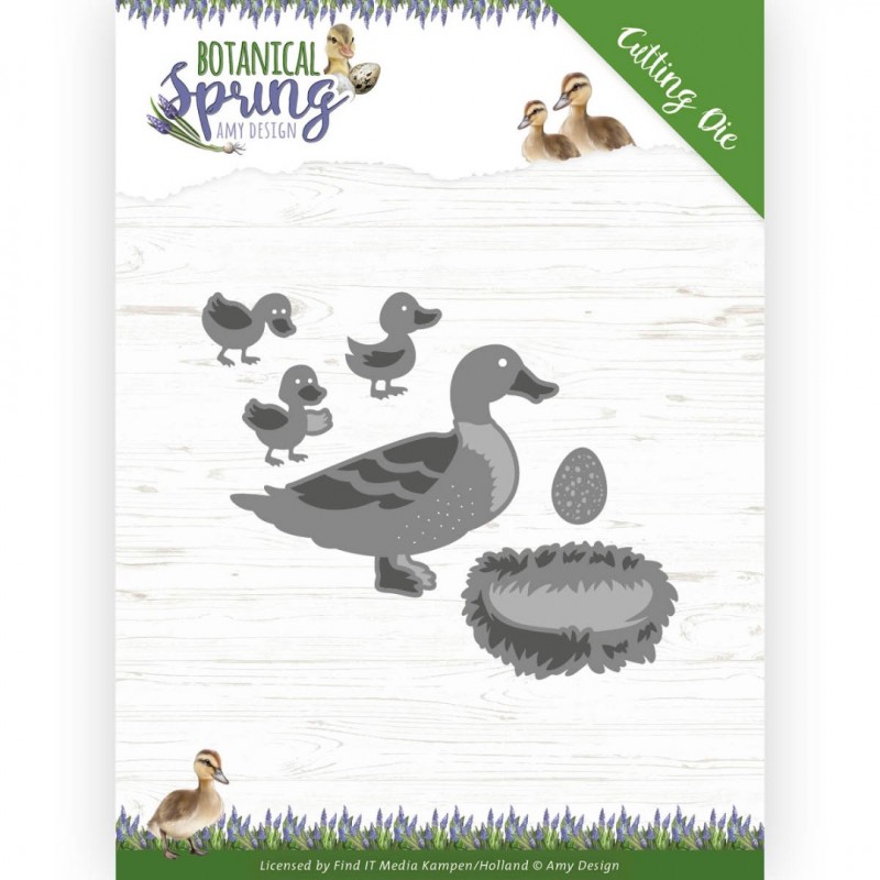 Some Ducks Botanical Spring Cutting Die by Amy Design