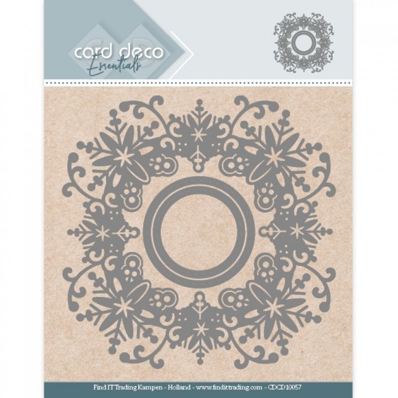 Card Deco Essentials Aperture Dies - Snowflake Round
