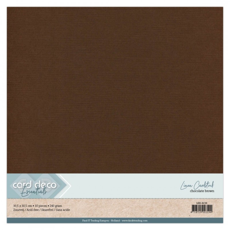 Scrap Chocoladebruin Linnenkarton