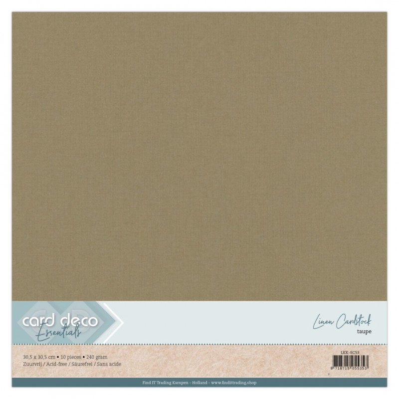 Linen Cardstock - SC - Taupe