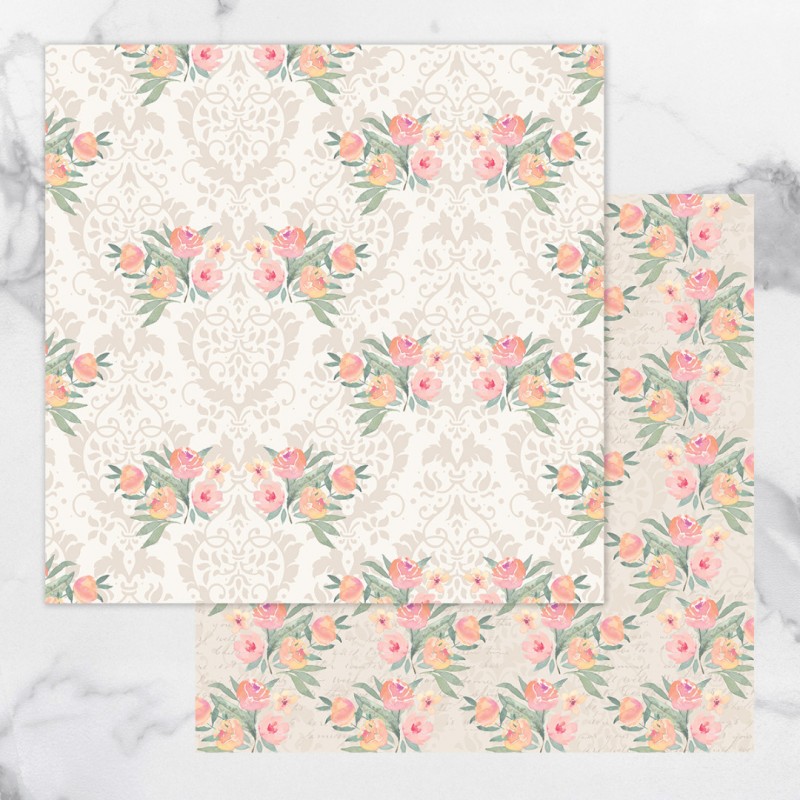 Nr. 3 Double Sided Patterned Papers Secret Love (5pc)