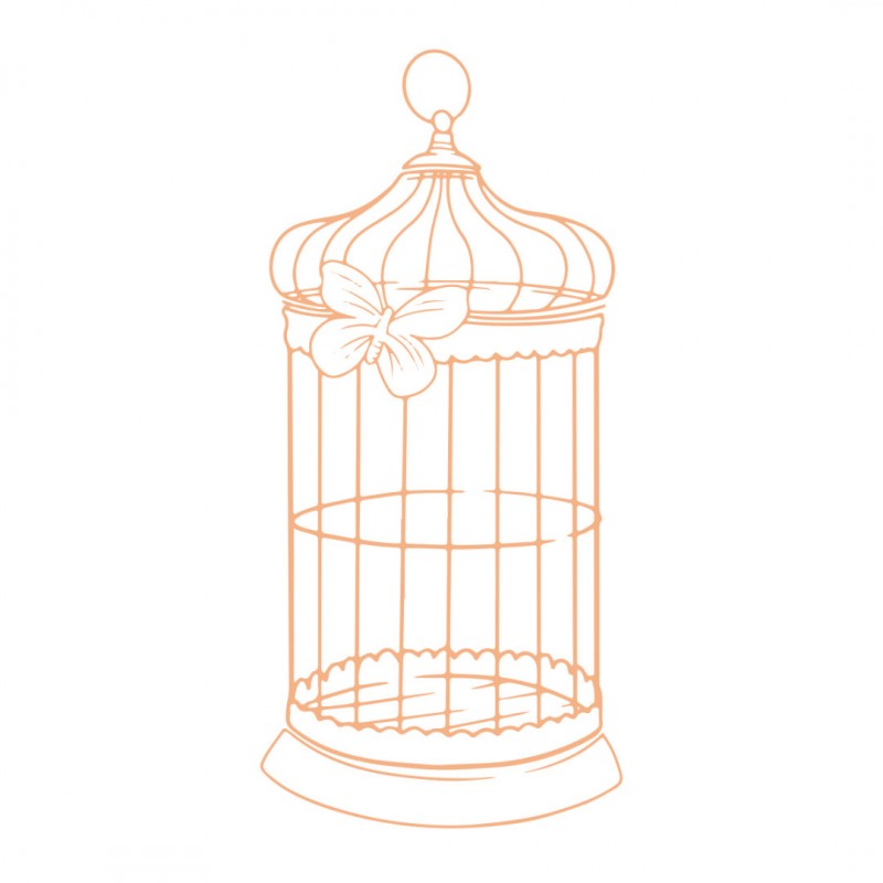 Butterfly Cage Mini Stamp (1pc)