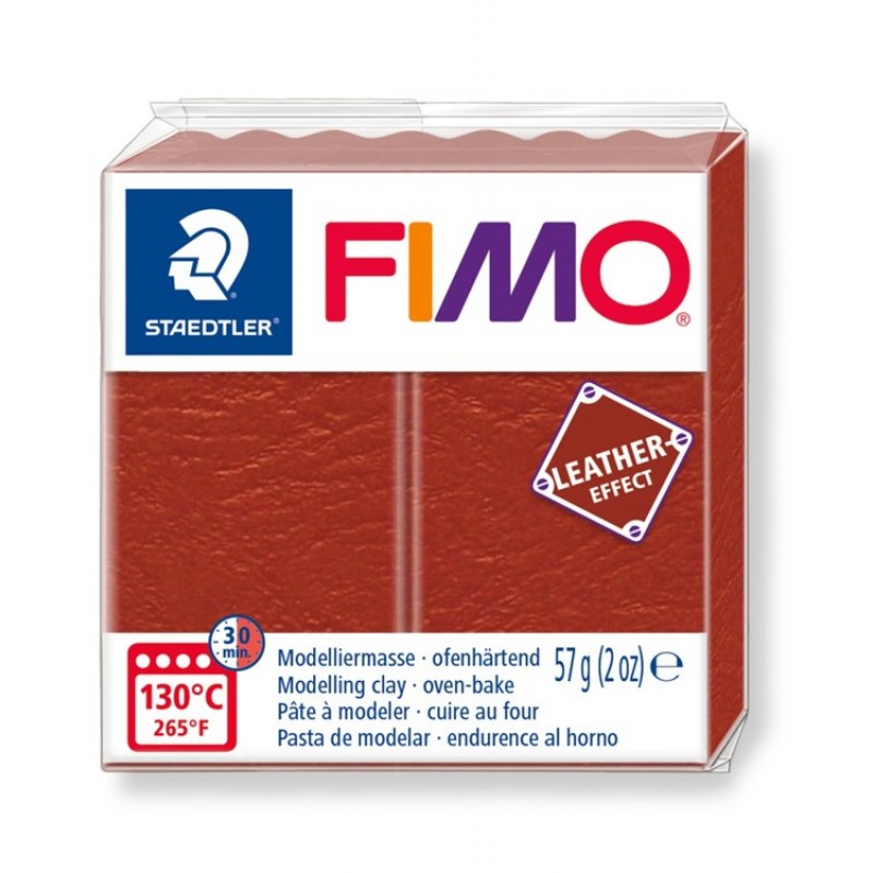 Roestbruin Fimo Ledereffect