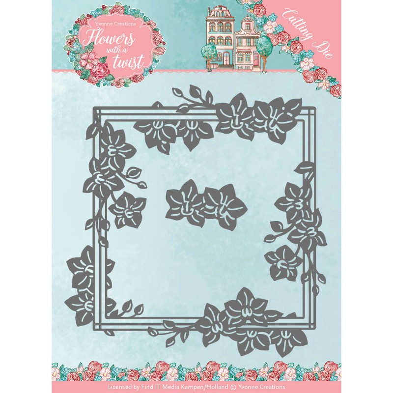 Orchid Frame - Flowers with a Twist - Cut and Emboss Die - Yvonne Creations