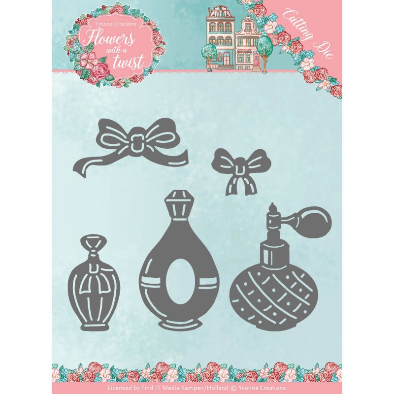 Perfume - Flowers with a Twist - Cut and Emboss Die - Yvonne Creations