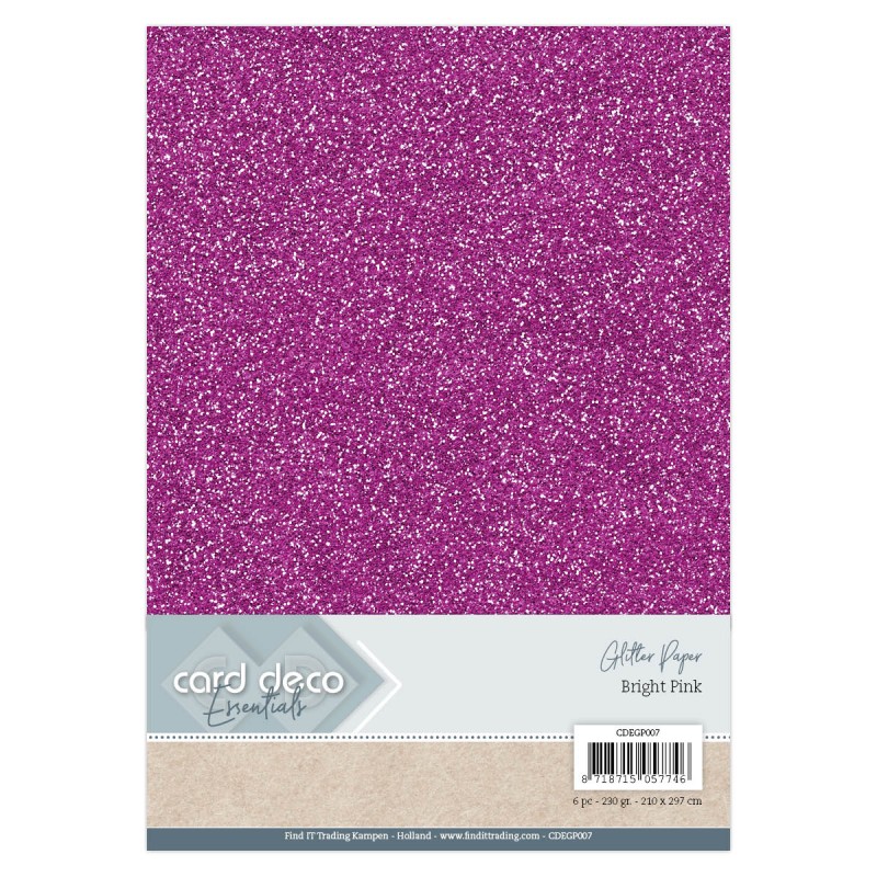 A4 Hardroze Glitterpapier
