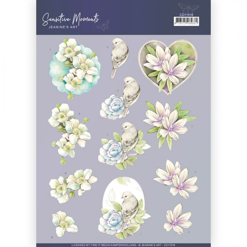 Rose 3D Cutting Sheet Sensitive Moments by Jeanine's Art
