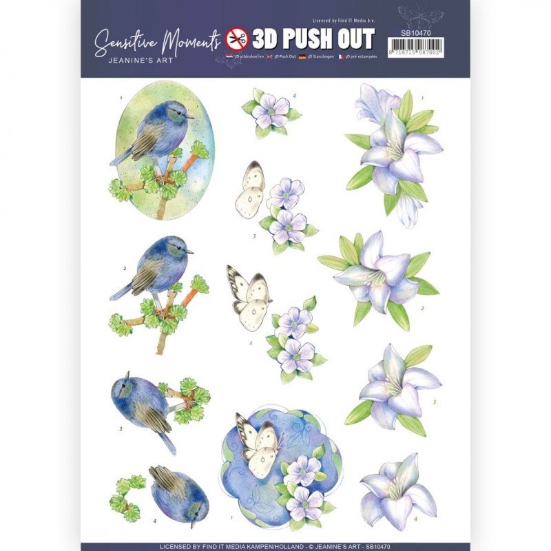Lily 3D Push Out Sensitive Moments by Jeanine's Art