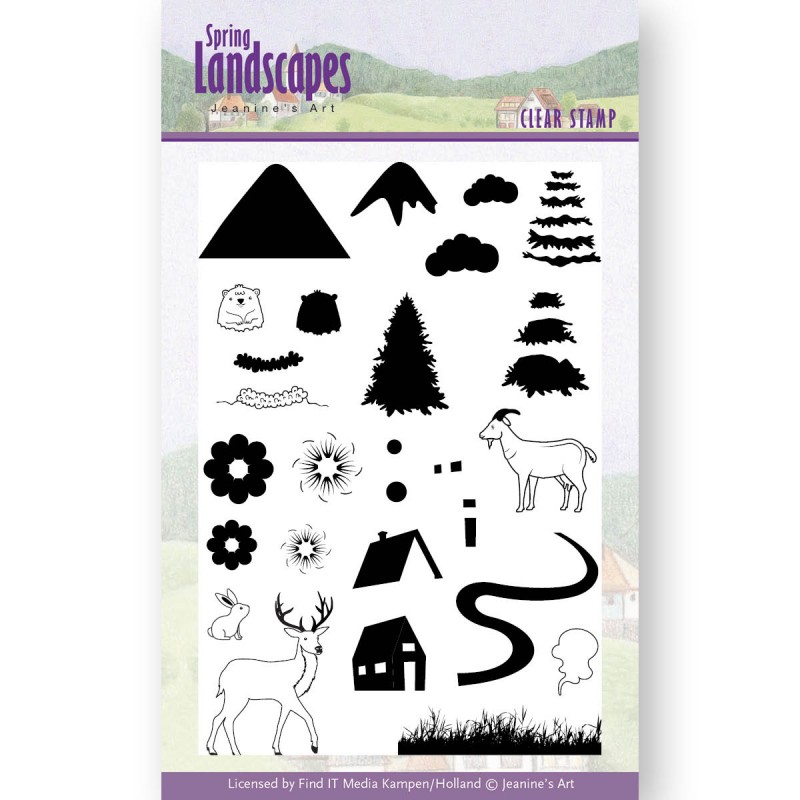 Bergen - Spring Landscapes - Clear Stamps - Jeanines Art