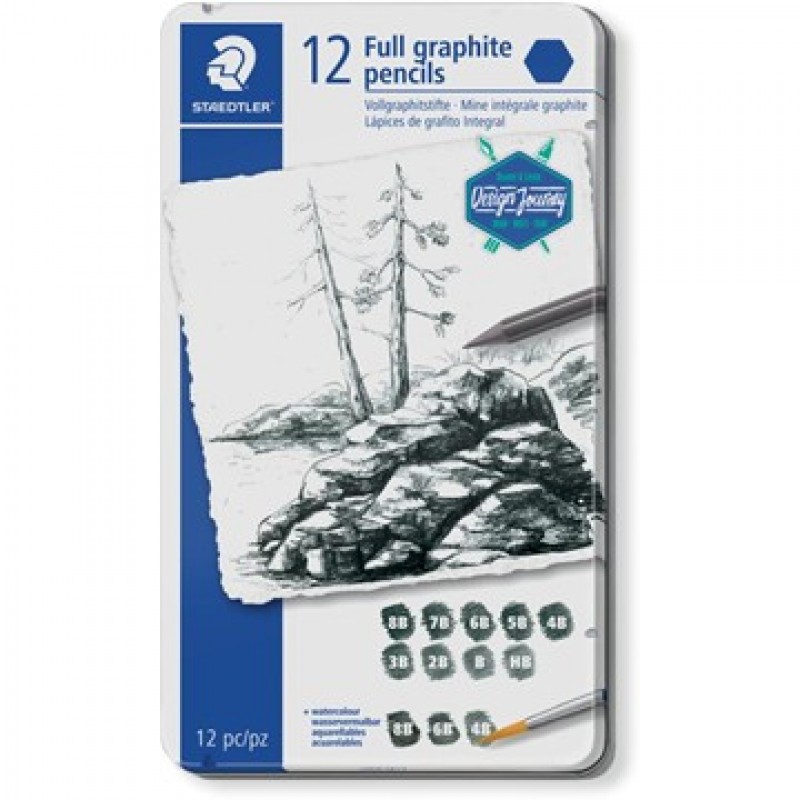 Mars Lumograph pure grahite potl.- set 12 st DJ