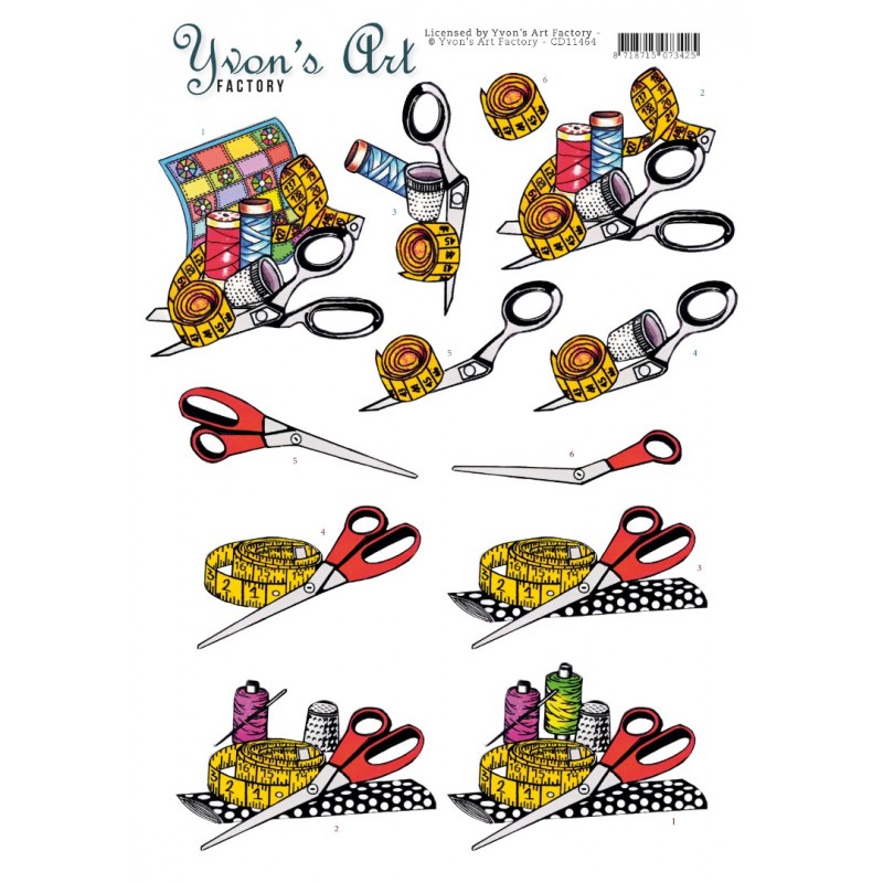 Quilting 3D cutting sheet by Yvon's Art