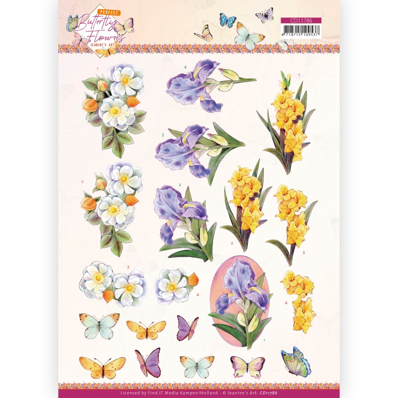 3D Cutting Sheet - Jeanine's Art - Perfect Butterfly Flowers - Gladiolus 3D Cutting Sheet - Jeanine's Art - Perfect Butterfly Flowers - Gladiolus
