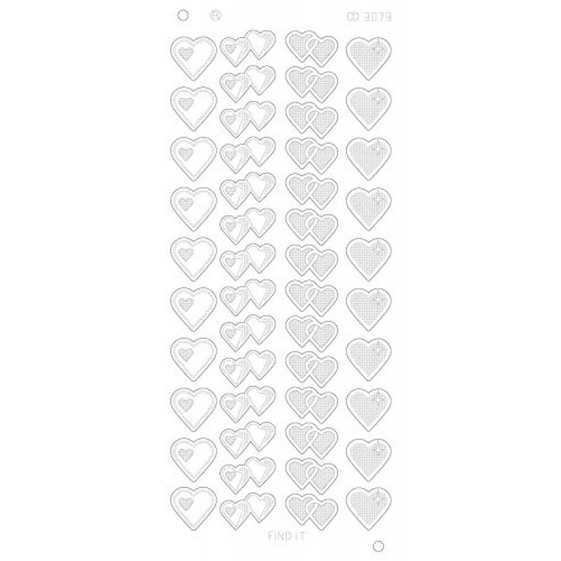 Hearts Various Platinum - Goud