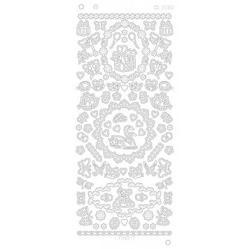 Various ornaments Platinum - Goud