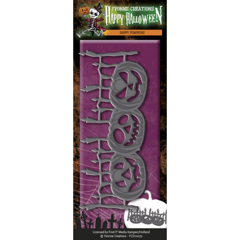 Happy Pumpkins - Happy Halloween - Matrice de Découpe - Yvonne Creations