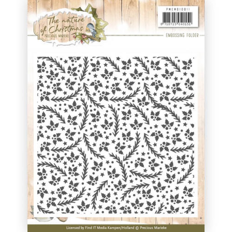 The Nature of Christmas - Embossing Folder - Precious Marieke