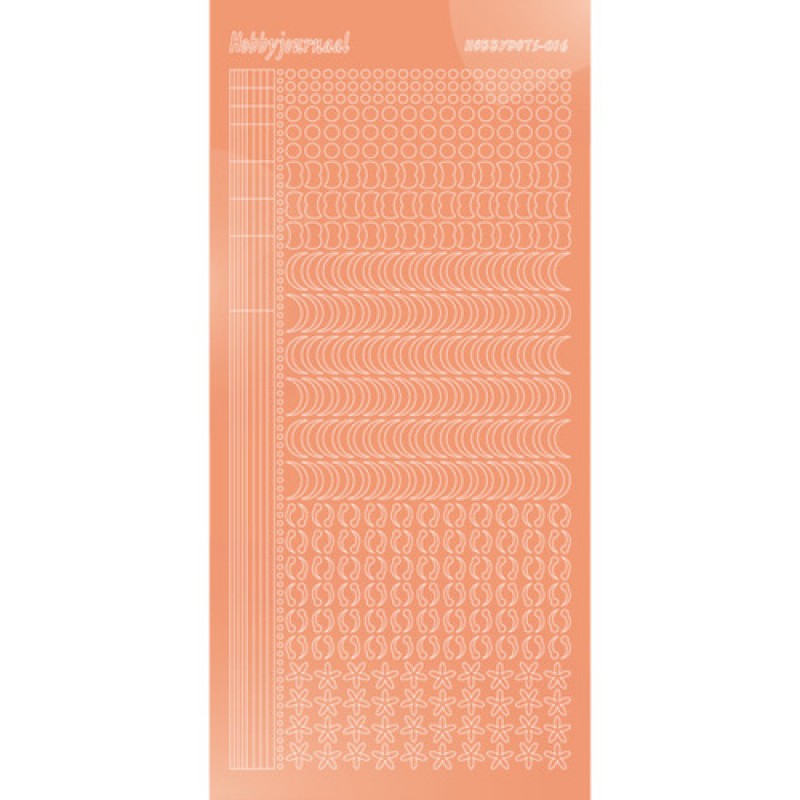 Hobbydots sticker - Mirror - Salmon