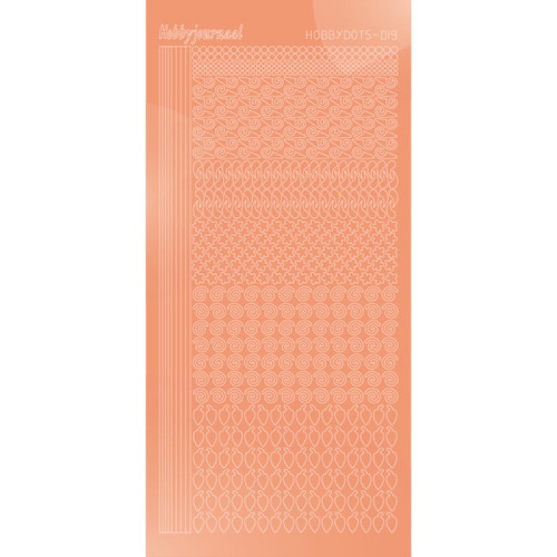 Hobbydots sticker - Mirror - Salmon