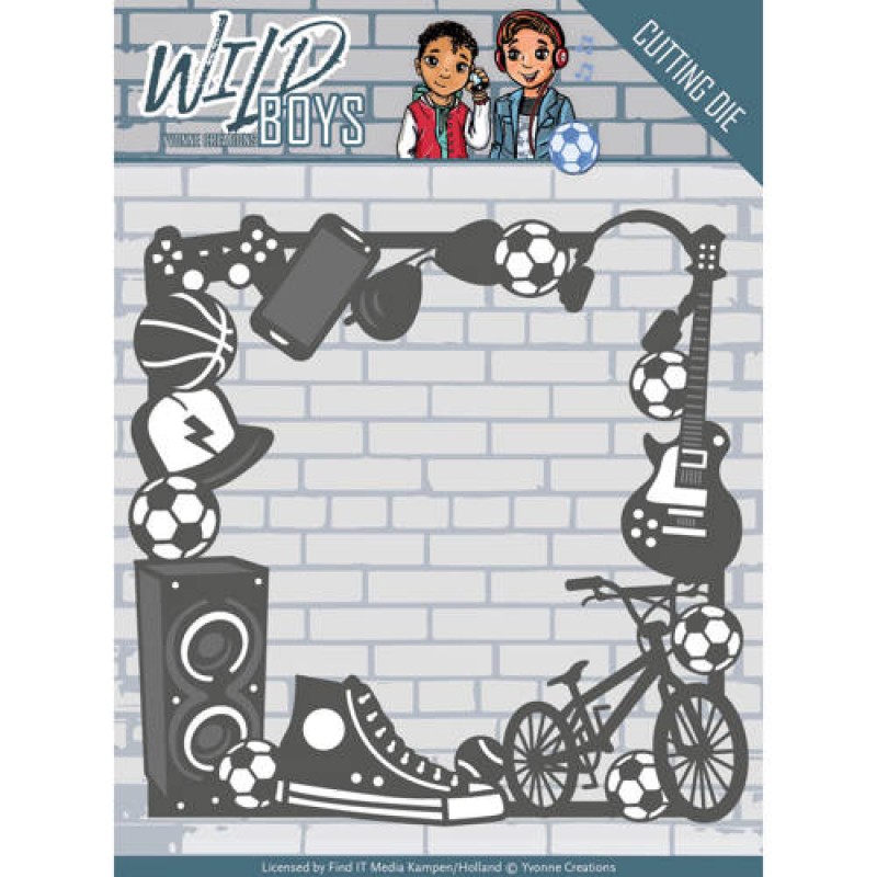 Gadget Frame - Wild Boys - Cut and Emboss Die - Yvonne Creations