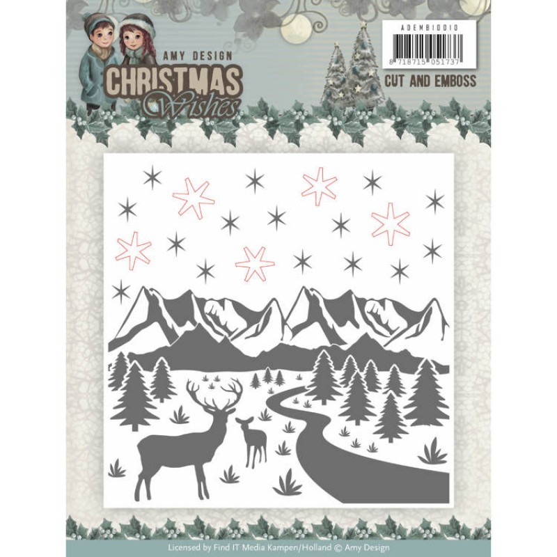 Christmas Wishes - Schneide- & Prägefolder - Amy Design