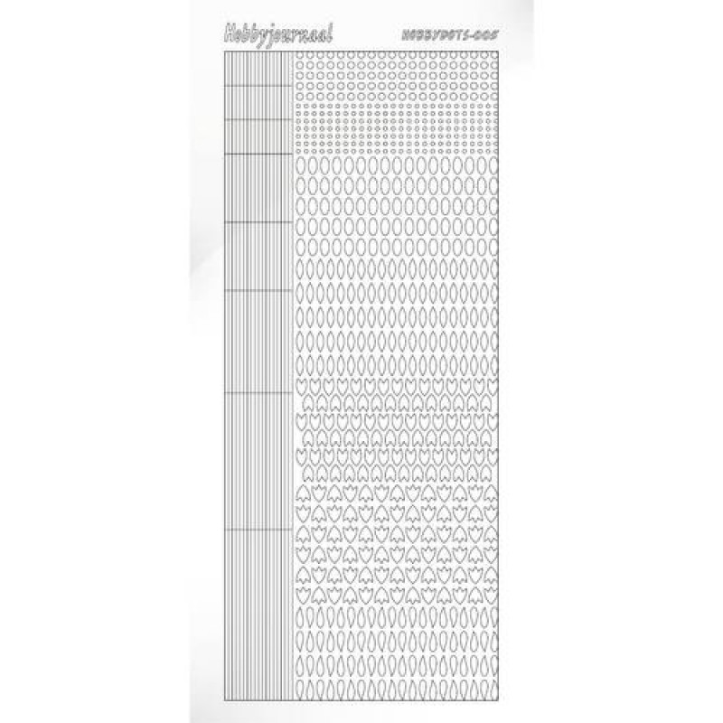 Hobbydots sticker - Adhesive - White