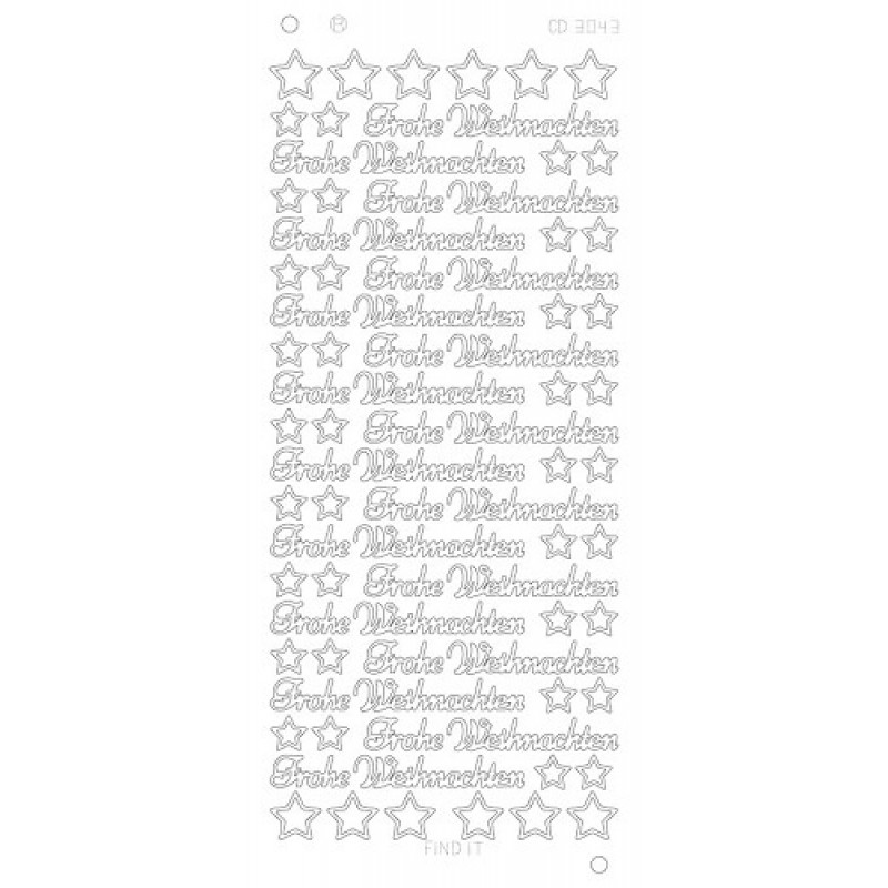 Frohe Weihnachten Platinum - Silver