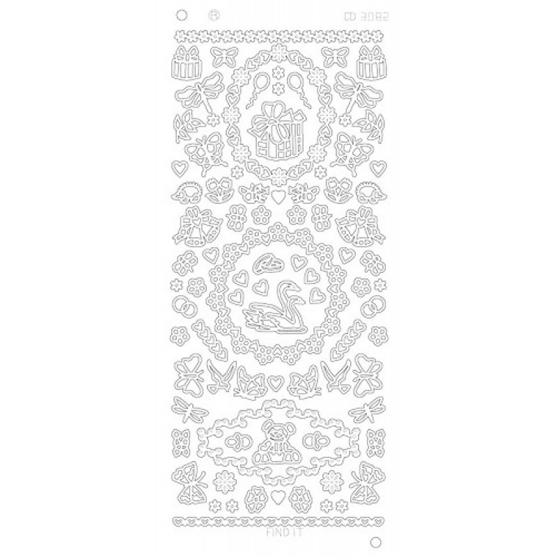 Various ornaments Platinum - Zilver