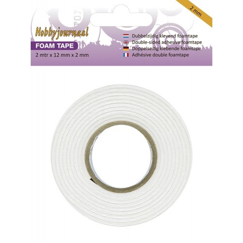 Hobbyjournaal - Foam tape - 2 mm Hobbyjournaal - Foam tape - 2 mm