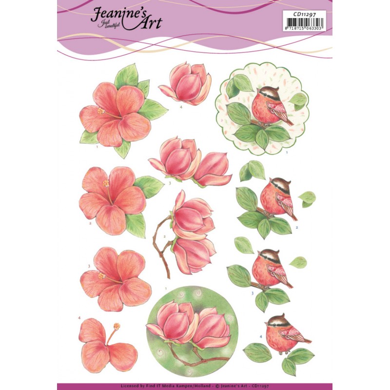 3D Cutting Sheet - Jeanine's Art - Nature's Beauty