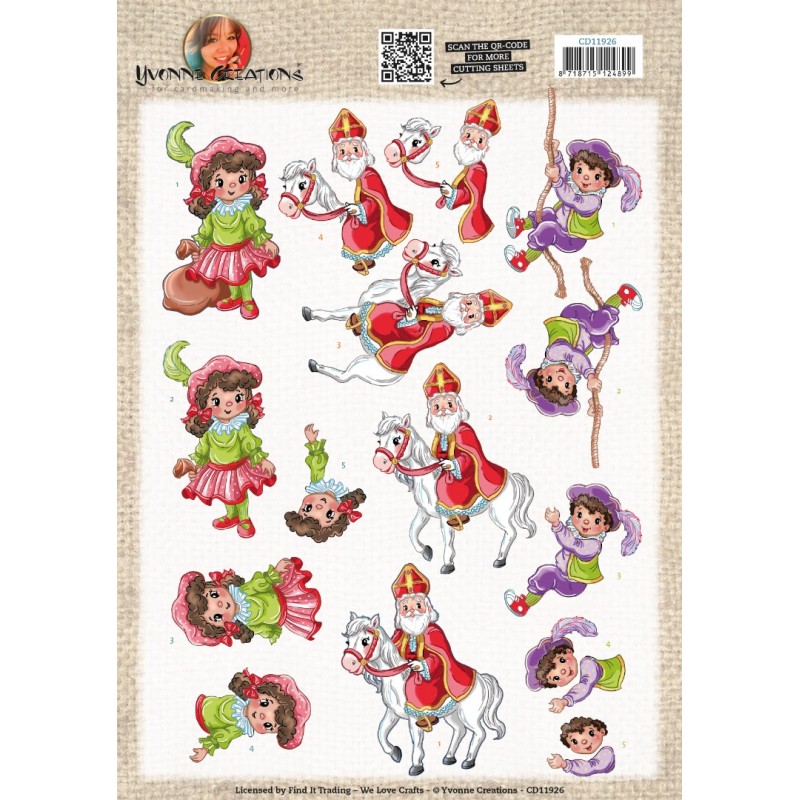 3D Cutting Sheet - Yvonne Creations - Daar wordt aan de deur geklopt