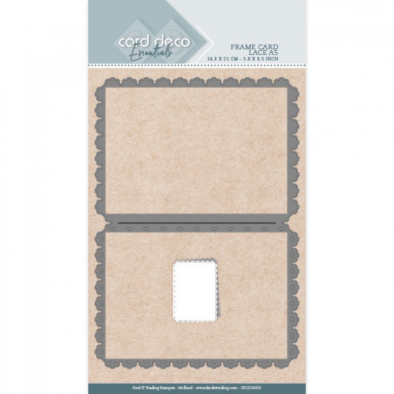Card Deco Essentials Frame Dies - Lace - A5