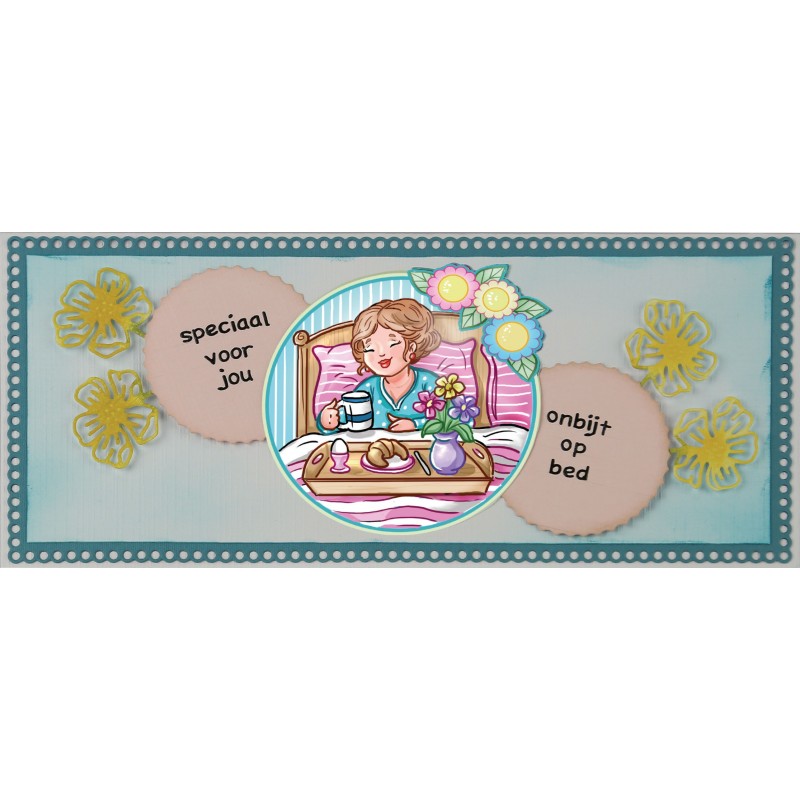 3D Push Out - Yvonne Creations - Bubbly Girls - Sweetheart - Breakfast