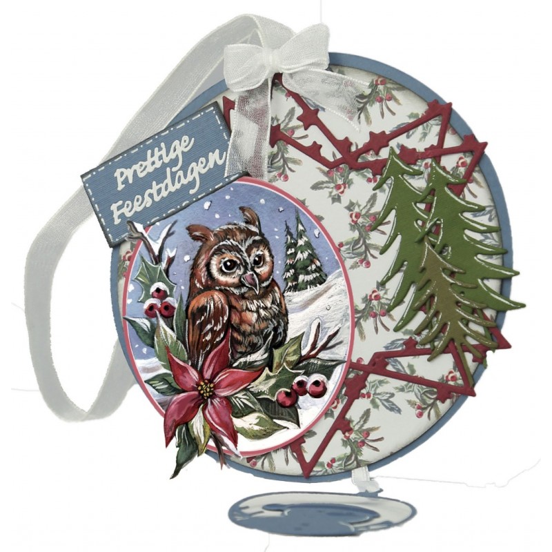 3D Push Out - Yvonne Creations - Christmas Miracle - Owl