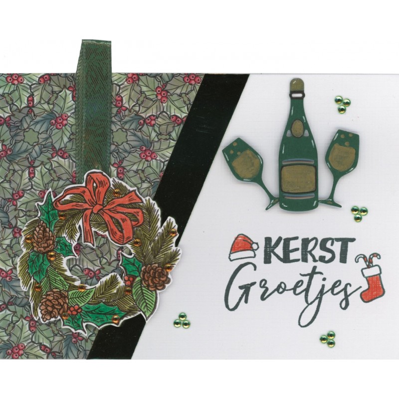 Card Deco Essentials Clear Stamps - Christmas Wreath