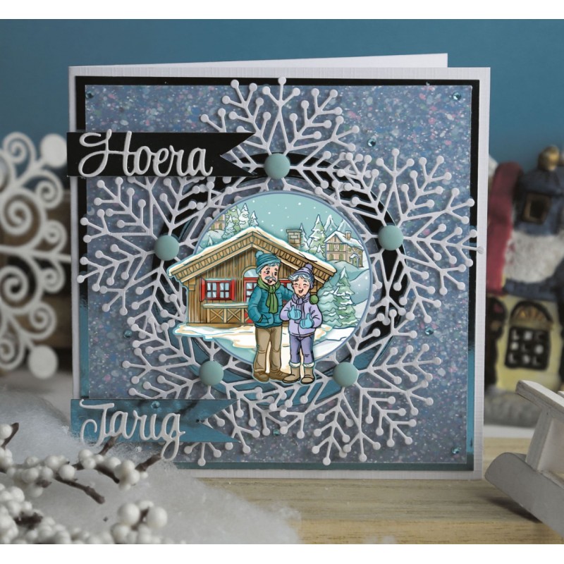 3D Push Out - Yvonne Creations - Funky Nanna – Nordic Winter - Cosy Together