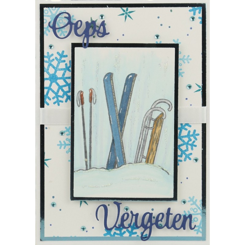 Card Deco Essentials Clear Stamps - Snow stuff