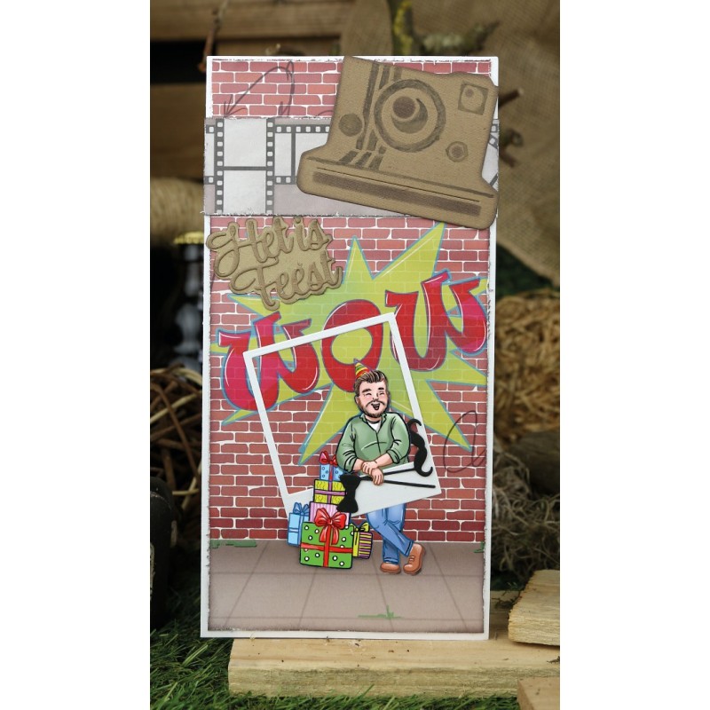 Dies - Yvonne Creations - Big Guys - Back in Time - Polaroid