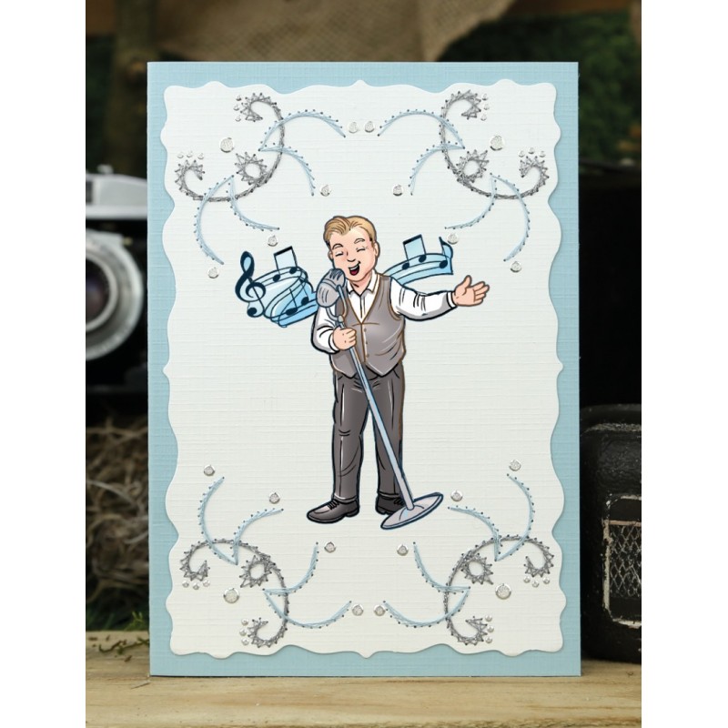 3D Cutting Sheet - Yvonne Creations - Big Guys - Back in Time - Music