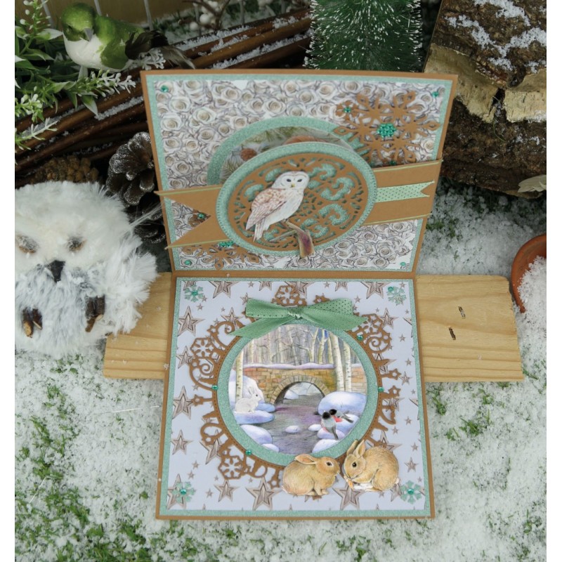 3D Cutting Sheet - Jeanine's Art - Winter Garden - Rabbits