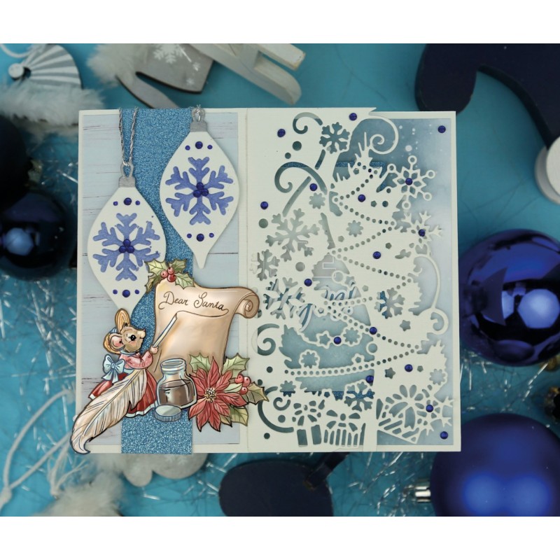 3D Cutting Sheet - Yvonne Creations - A Gift for Christmas - Dear santa