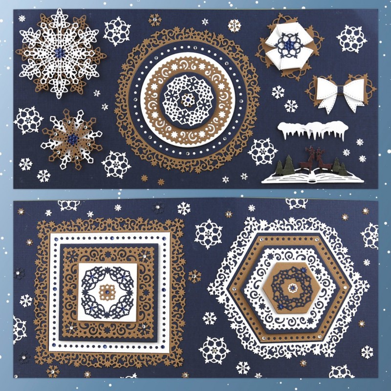 Dies - Amy Design – Whispers of Winter - Winter Hexagon