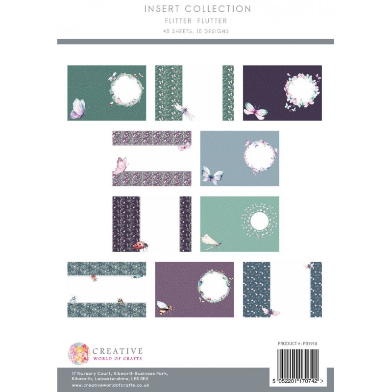 The Paper Boutique Flitter Flutter Insert Collection