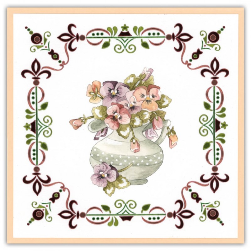 Dot and Do 257 - Precious Marieke - Painted Pansies