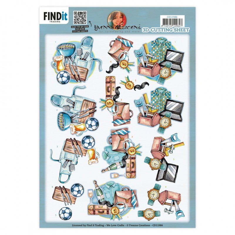 3D Cutting Sheets - Yvonne Creations - All for Men