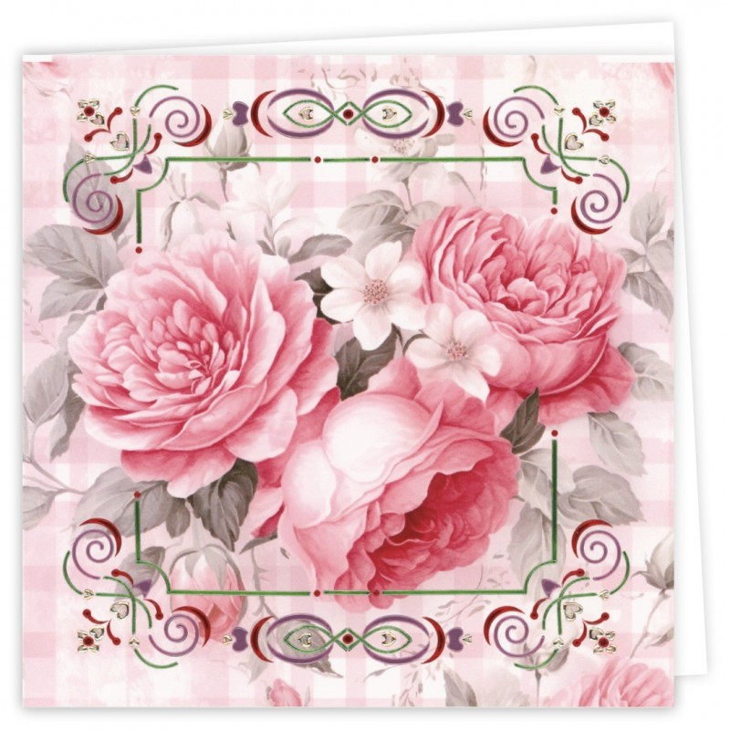 Dot and Do Cards - Pink Roses