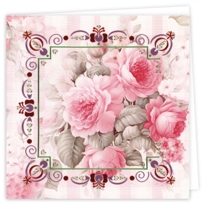Dot and Do Cards - Pink Roses