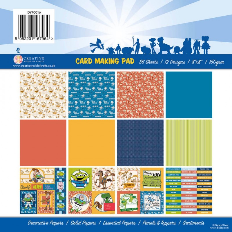 Toy Story - Card Making 8x8 Pad