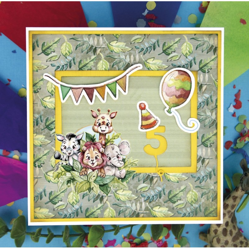 3D Cutting Sheets - Yvonne Creations - Jungle Party - Jeep
